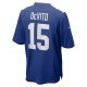 Men's New York Giants Tommy DeVito Nike Royal Player Game Jersey