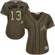 Atlanta Braves #13 Ronald Acuna Jr. Green Salute to Service Women's Stitched MLB Jersey