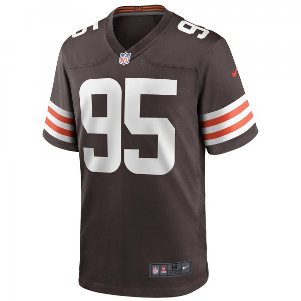 Men's Cleveland Browns Myles Garrett Nike Brown Player Game Jersey