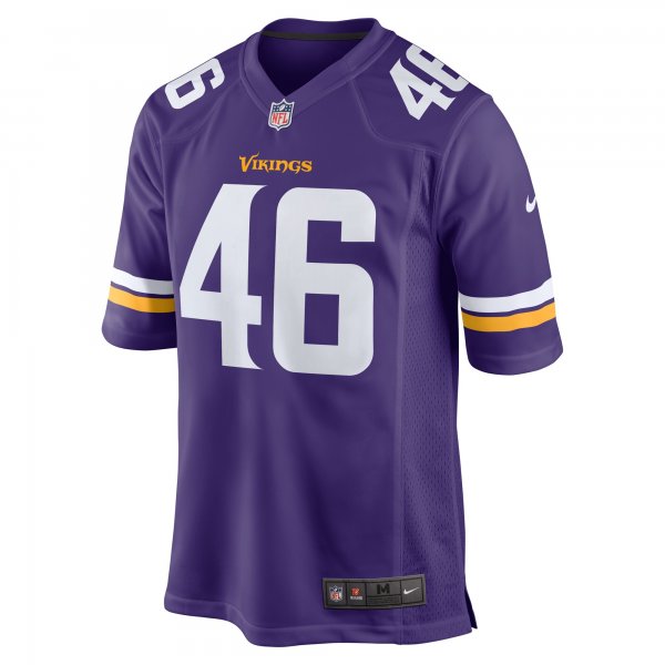 Men's Minnesota Vikings Aaron Dykes Nike Purple Team Game Jersey