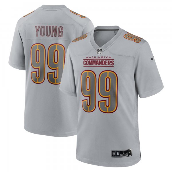 Men's Washington Commanders Chase Young Nike Gray Atmosphere Fashion Game Jersey