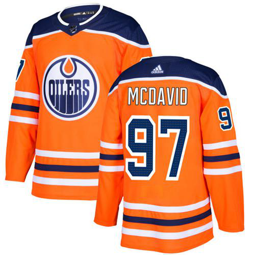 Adidas Edmonton Oilers #97 Connor McDavid Orange Home Stitched NHL Jersey