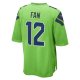 Men's Seattle Seahawks 12s Nike Neon Green  Game Jersey