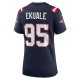 Women's New England Patriots Daniel Ekuale Nike Navy Game Player Jersey