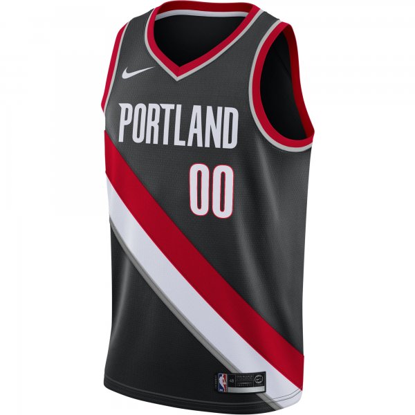 Men's Portland Trail Blazers Nike Black 2020/21 Swingman Custom Jersey - Icon Edition