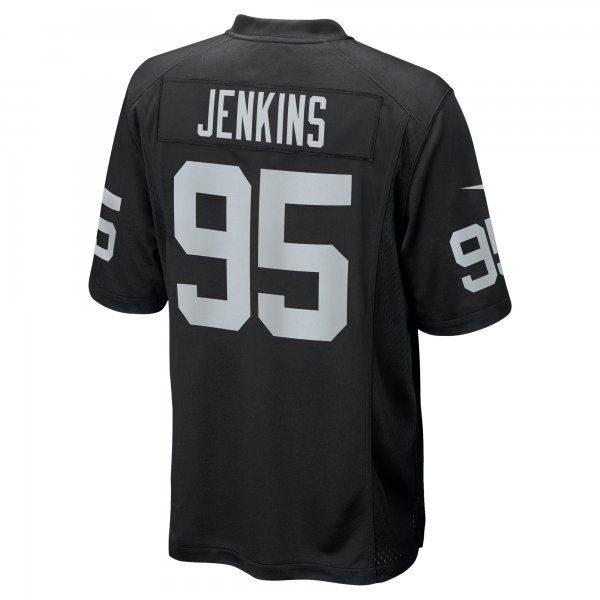 Men's Las Vegas Raiders John Jenkins Nike Black Game Jersey