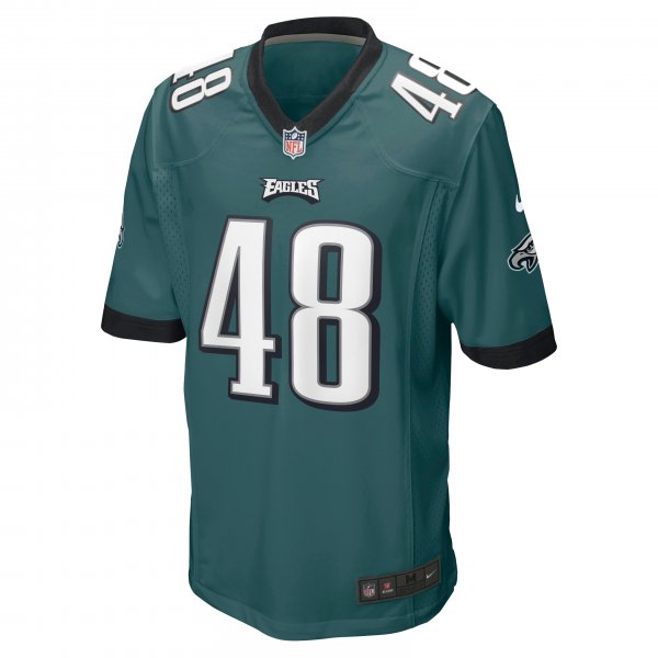 Men's Philadelphia Eagles Patrick Johnson Nike Midnight Green Game Player Jersey