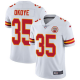 Men's Nike Kansas City Chiefs #35 Christian Okoye White Stitched NFL Vapor Untouchable Limited Jersey