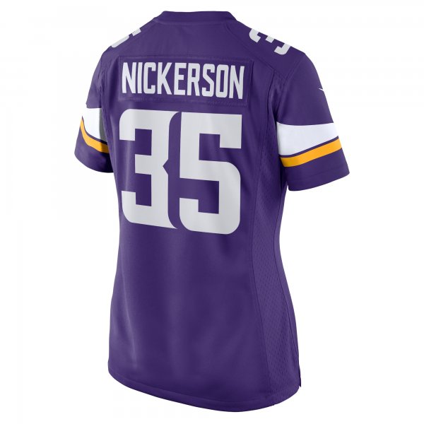 Women's Minnesota Vikings Parry Nickerson Nike Purple Home Game Player Jersey