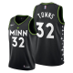 Minnesota Timberwolves #32 Karl-Anthony Towns Black 2020-21 City Edition Men's Jersey