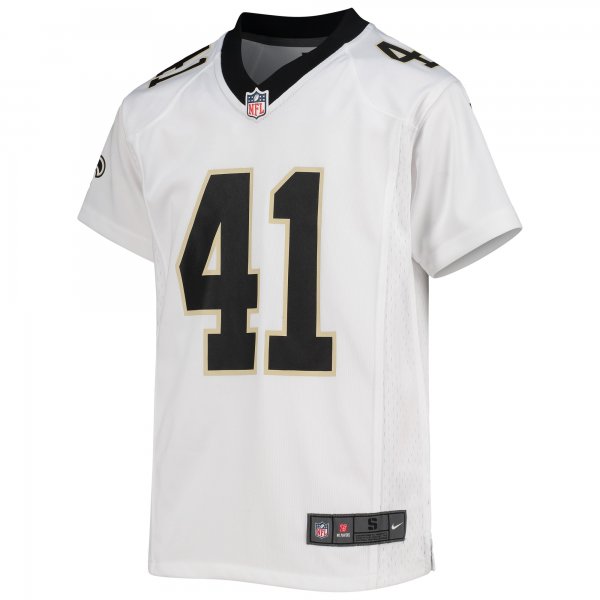 Youth New Orleans Saints Alvin Kamara Nike White Game Jersey