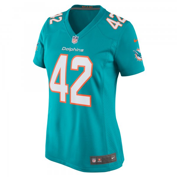 Women's Miami Dolphins Alexander Johnson Nike  Aqua  Game Jersey