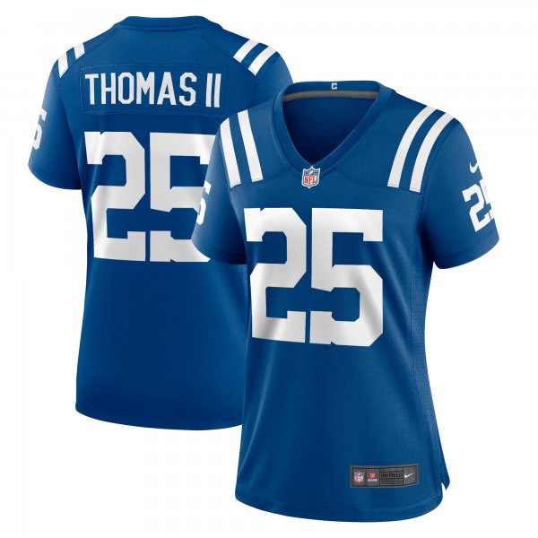 Women's Indianapolis Colts Rodney Thomas II Nike Royal Game Player Jersey