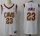 Men's Nike Cleveland Cavaliers #23 LeBron James White Stitched Swingman NBA Jersey