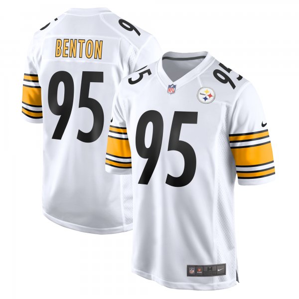 Men's Pittsburgh Steelers Keeanu Benton Nike  White  Game Jersey