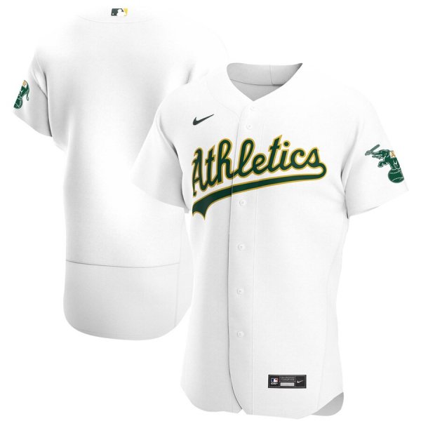 Men's Nike Oakland Athletics Blank White Home 2020 Official Team MLB Jersey