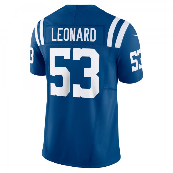 Men's Indianapolis Colts Shaquille Leonard Nike Royal Vapor F.U.S.E. Limited Jersey