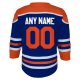 Youth Edmonton Oilers Royal Home Replica Custom Jersey