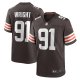 Men's Cleveland Browns Alex Wright Nike  Brown Team Game Jersey