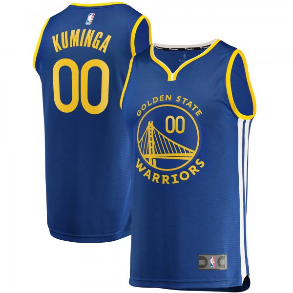 Men's Golden State Warriors Jonathan Kuminga Fanatics Royal Fast Break Replica Jersey - Icon Edition