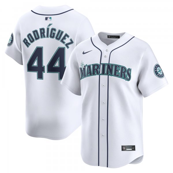 Men's Seattle Mariners Julio RodrÃÂ­guez Nike White Home Limited Player Jersey