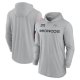 Men's Nike Gray Denver Broncos 2024 Salute to Service Lightweight Performance Long Sleeve Hoodie T-Shirt