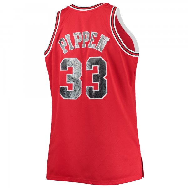 Men's Chicago Bulls Scottie Pippen Mitchell & Ness Red Big & Tall 1997/98 NBA 75th Anniversary Diamond Swingman Jersey