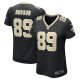 Women's New Orleans Saints Tommy Hudson Nike  Black Team Game Jersey