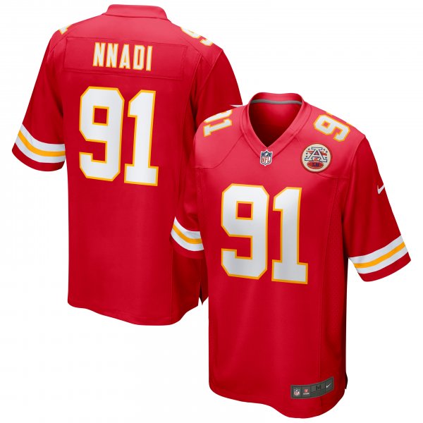 Men's Kansas City Chiefs Derrick Nnadi Nike Red Game Jersey