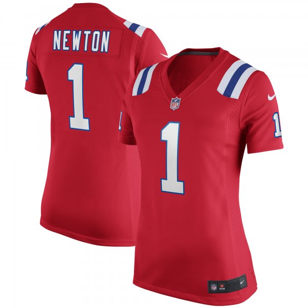 Women's New England Patriots Cam Newton Nike Red Alternate Game Jersey