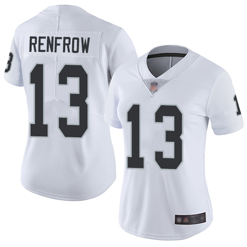 Women's Las Vegas Raiders #13 Hunter Renfrow WhiteStitched NFL Vapor Untouchable Limited Jersey