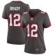 Women's Tampa Bay Buccaneers Tom Brady Nike Pewter Alternate Game Jersey