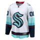 Men's Seattle Kraken Fanatics White Away Breakaway Custom Jersey