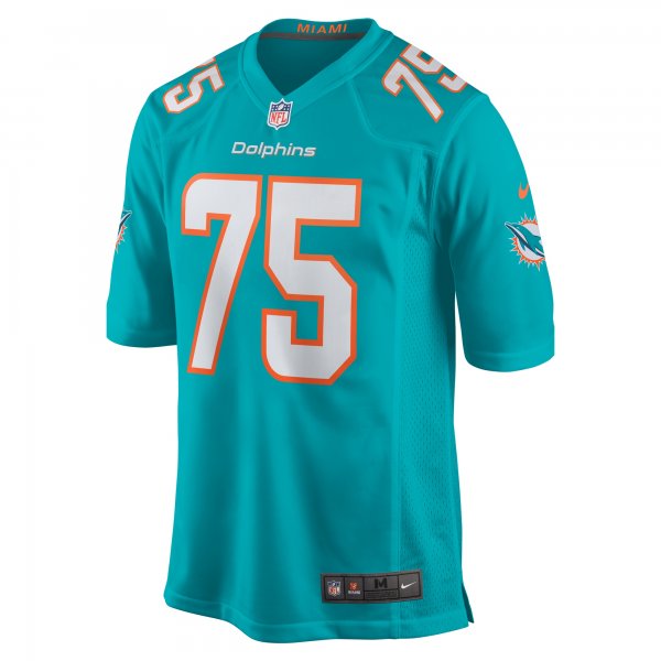 Men's Miami Dolphins Jack Driscoll Nike  Aqua Team Game Jersey