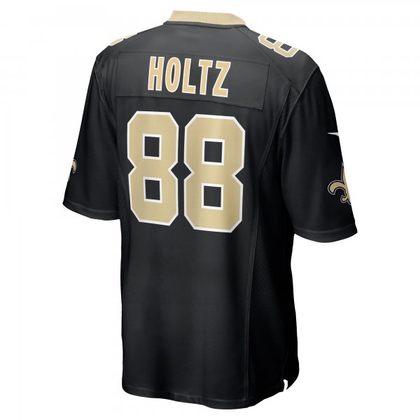 Men's New Orleans Saints J.P. Holtz Nike Black Game Player Jersey