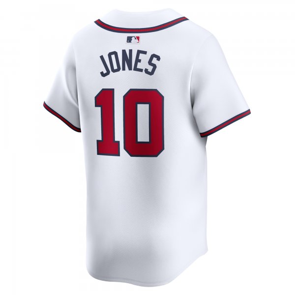 Men's Atlanta Braves Chipper Jones Nike White Home Limited Player Jersey