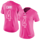 Nike Las Vegas Raiders #4 Derek Carr Pink Women's Stitched NFL Limited Rush Fashion Jersey