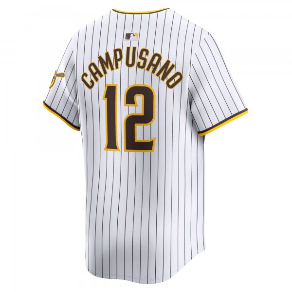 Men's San Diego Padres Luis Campusano Nike White Home Limited Player Jersey