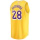 Men's Los Angeles Lakers Rui Hachimura Fanatics Gold Fast Break Player Jersey - Icon Edition