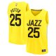 Men's Utah Jazz Micah Potter Fanatics Yellow Fast Break Player Jersey - Icon Edition