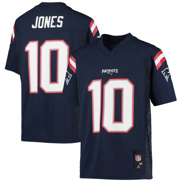 Youth New England Patriots Mac Jones Navy Replica Player Jersey