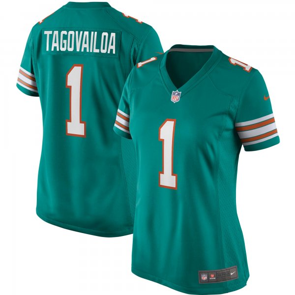 Women's Miami Dolphins Tua Tagovailoa Nike Aqua Alternate Game Jersey