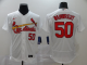 Men's St. Louis Cardinals #50 Adam Wainwright White Stitched MLB Flex Base Nike Jersey