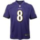 Youth Baltimore Ravens Lamar Jackson Nike Purple Game Jersey