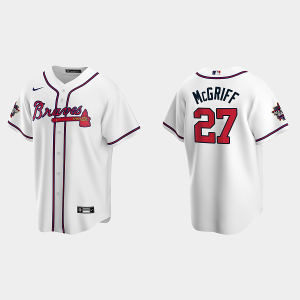 Men's Atlanta Braves #27 Fred McGriff 2021 White MLB All-Star Game Jersey