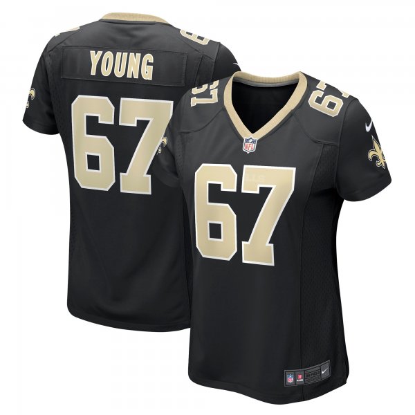 Women's New Orleans Saints Landon Young Nike Black Game Jersey