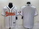 Men's Cincinnati Bengals Blank White Stitched Baseball Cool Base Jersey