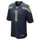 Men's Seattle Seahawks Number 1 Dad Nike College Navy Game Jersey