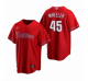 Mens Nike Philadelphia Phillies #45 Zack Wheeler Red Alternate Stitched Baseball Jersey