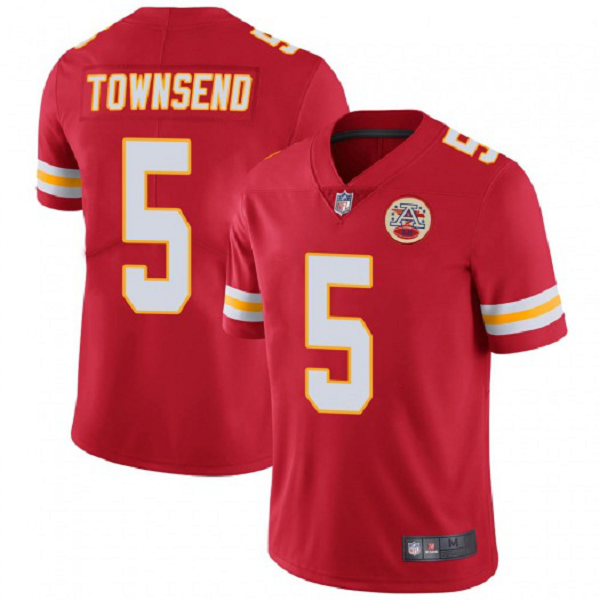 Men's Nike City Chiefs #5 Tommy Townsend Limited Red Vapor Untouchable Jersey